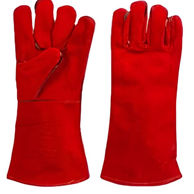 WELDING LEATHER GLOVES (RED)