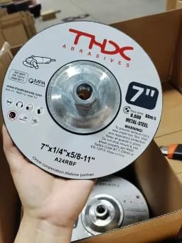 GRINDING WHEEL (Disc) 7" X 1/4" X 5/8"-N W/ HUB