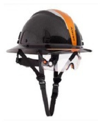 SAFETY HELMET TYPE II W/ SIZE CHIN STRAP, CLEAR VISOR/FACE SHIELD & CUSTOMIZE LOGO - Image 3